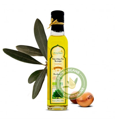 Organic Oil - 250ml Pure Argan Oil. Vitamin E Oil Moisturiser against Stretch Marks - Body Oil, Face Oil, Hair Oil